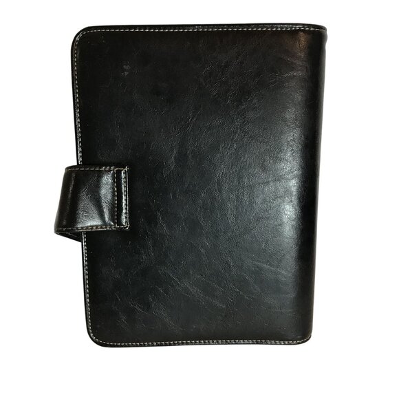 FranklinCovey Leather Organizer Planner With Snap Closure 7 Ring Binder 10H X 7W - Picture 10 of 12